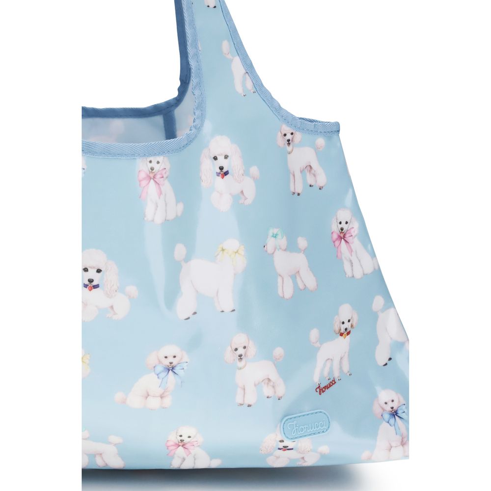 Fiorucci Blaue PVC Schultertasche