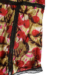 Roberto Cavalli Multicolor CherryPrint Spitzen-Body Unterwäsche