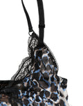 Roberto Cavalli Multicolor Leopard Babydoll Chemise Unterwäsche
