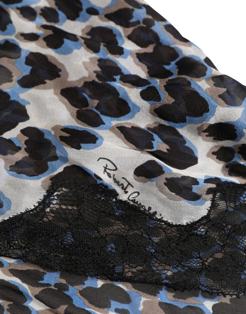Roberto Cavalli Multicolor Leopard Babydoll Chemise Unterwäsche