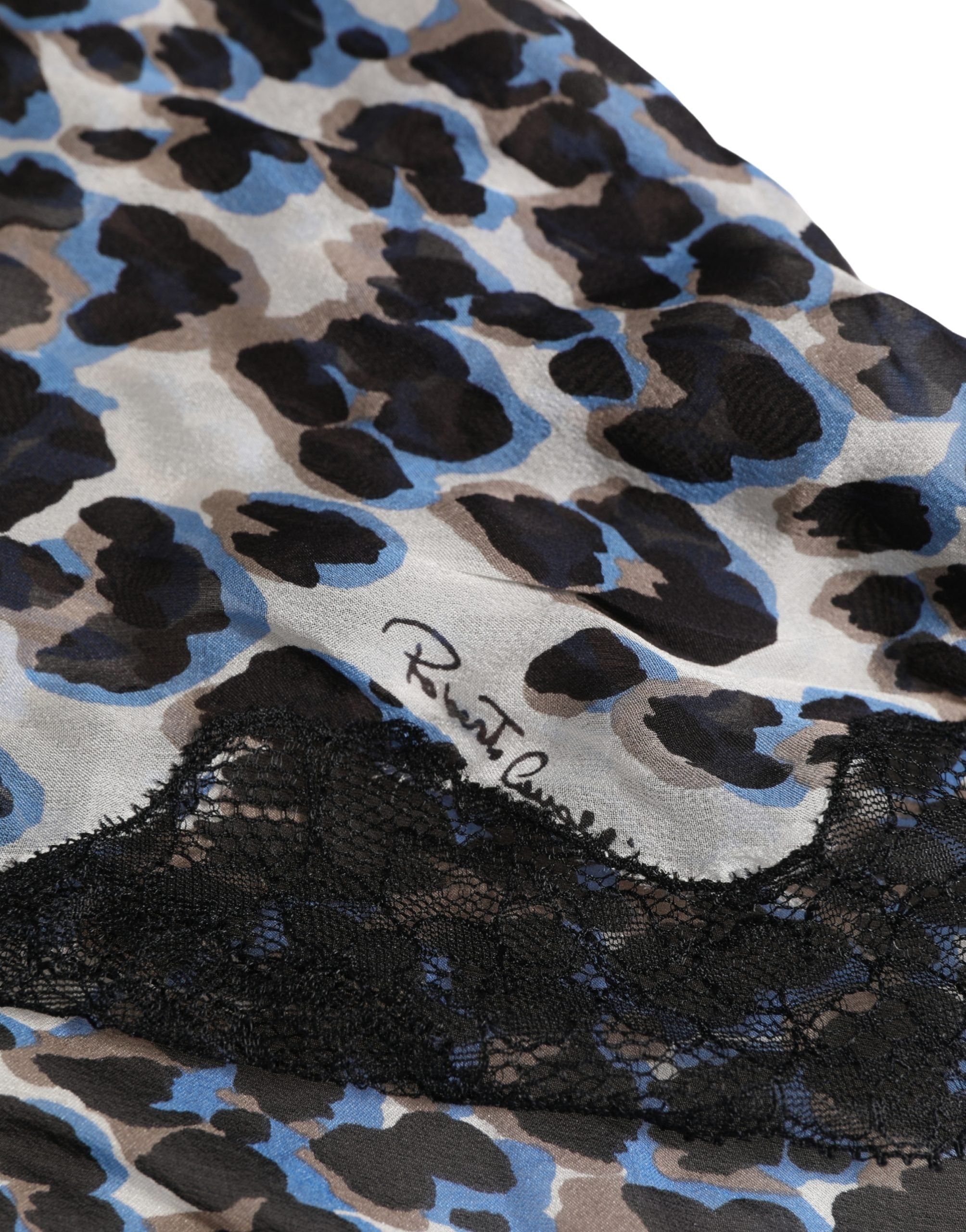 Roberto Cavalli Multicolor Leopard Babydoll Chemise Unterwäsche