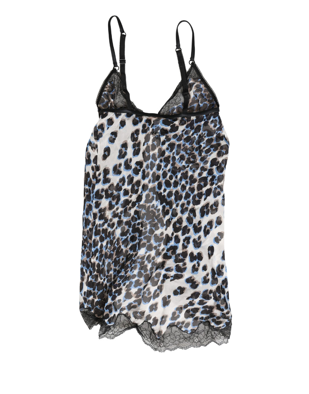Roberto Cavalli Multicolor Leopard Babydoll Chemise Unterwäsche
