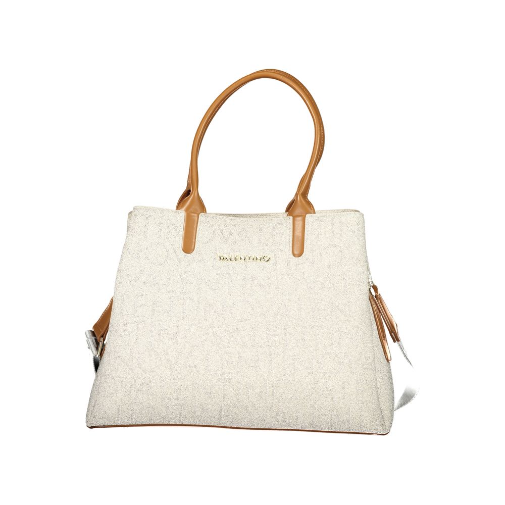 Mario Valentino Beige Polyurethane Damen Handtasche