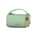Mario Valentino Damen-Tasche aus grünem Polyurethan mit Tasche und Fächern