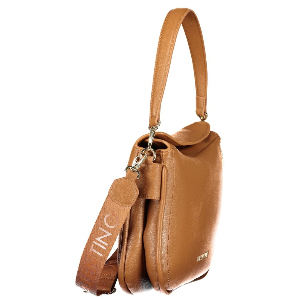 Mario Valentino Braune Damenhandtasche aus Polyurethan