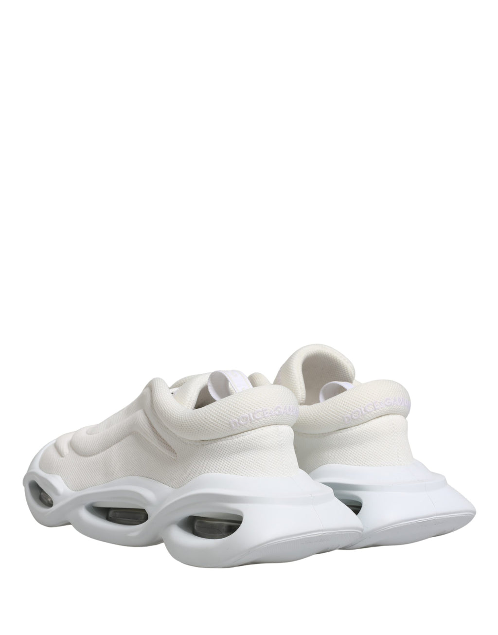 Dolce & Gabbana Weiß Slip On Wave Low Top Turnschuhe Schuhe