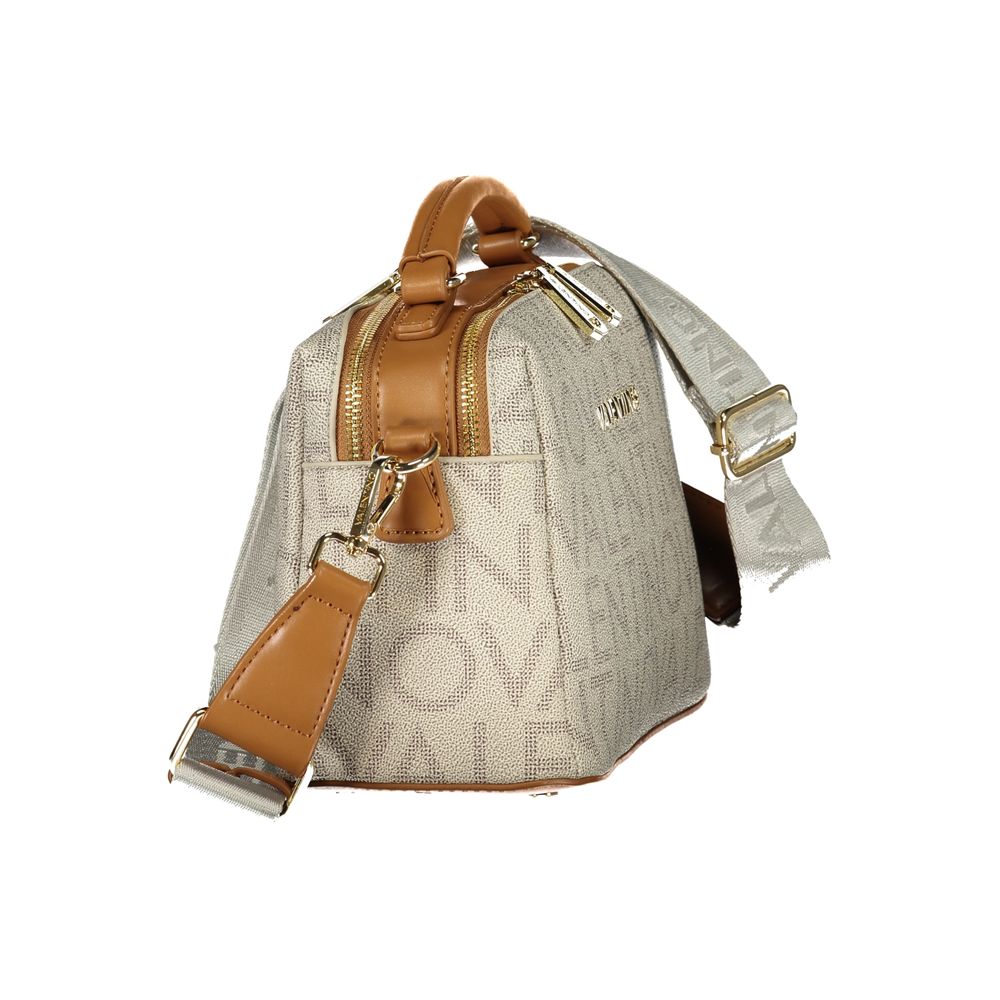 Mario Valentino Beige Polyurethane Damen Handtasche