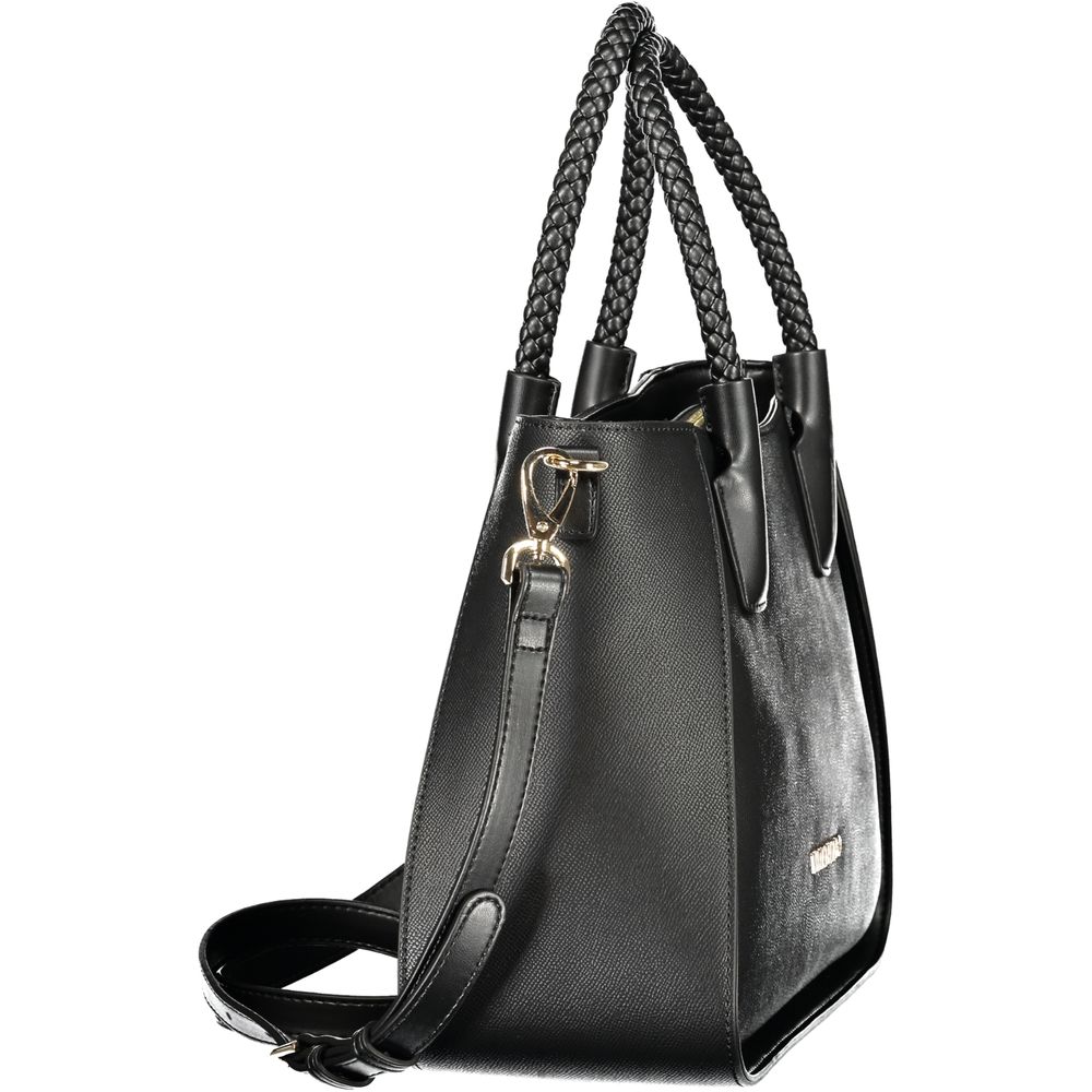 Mario Valentino Nero Polyurethane Damenhandtasche