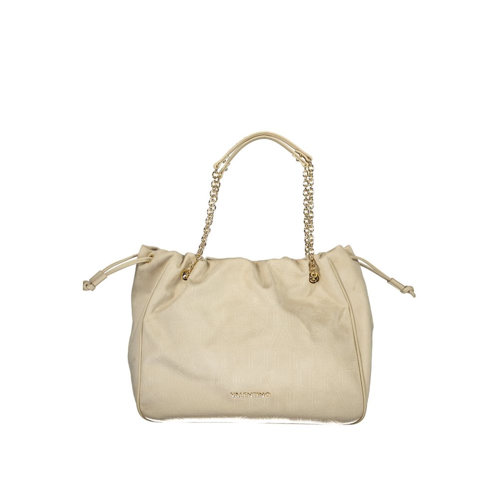 Mario Valentino Beige Polyurethane Damen Handtasche