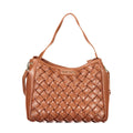 Mario Valentino Braune Damenhandtasche aus Polyurethan