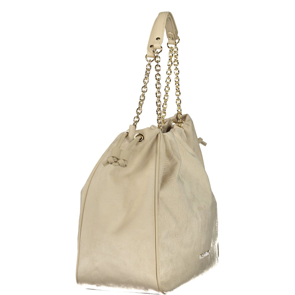 Mario Valentino Beige Polyurethane Damen Handtasche