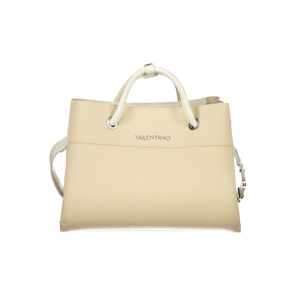 Mario Valentino Beige Polyurethane Damen Handtasche
