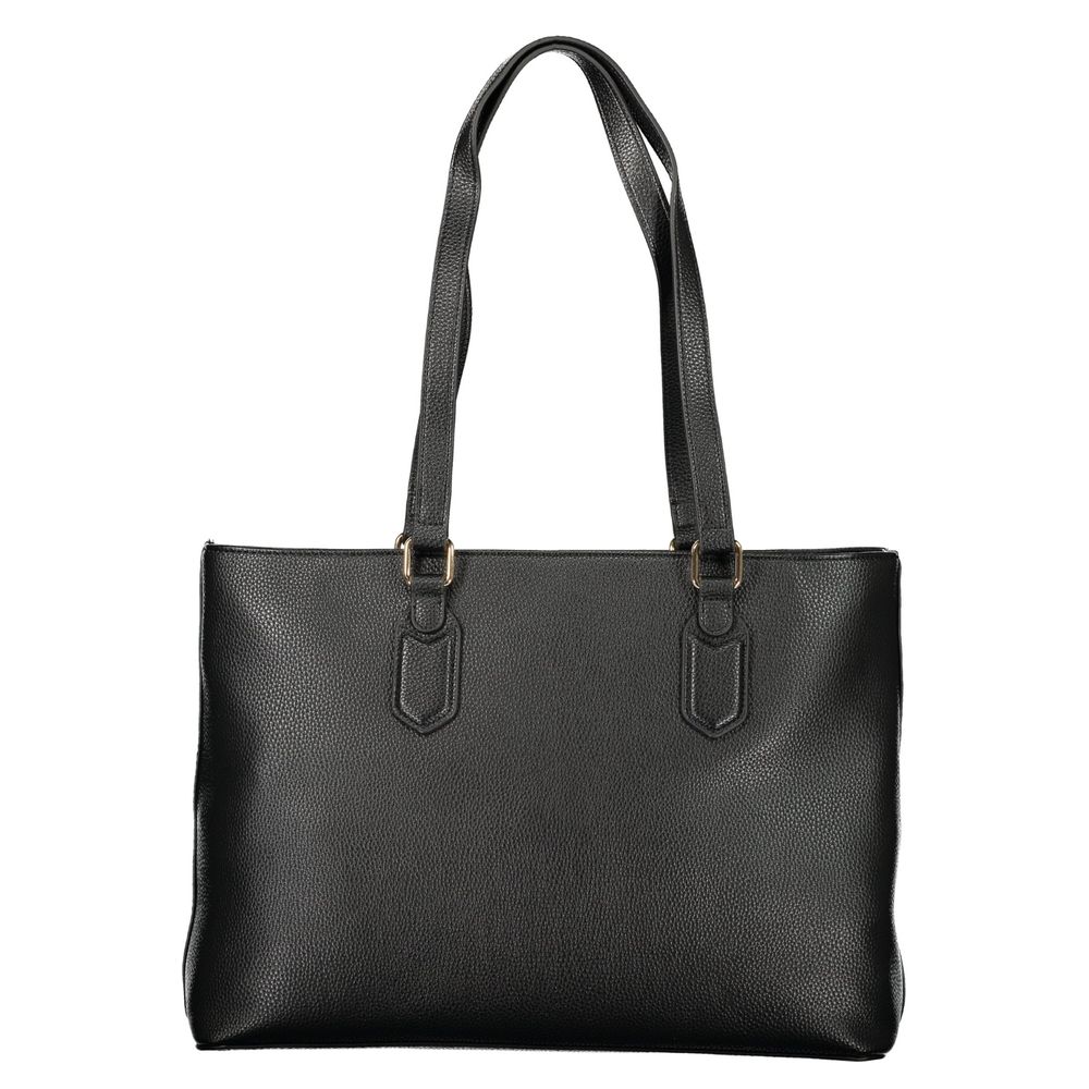 Mario Valentino Nero Polyurethane Damenhandtasche