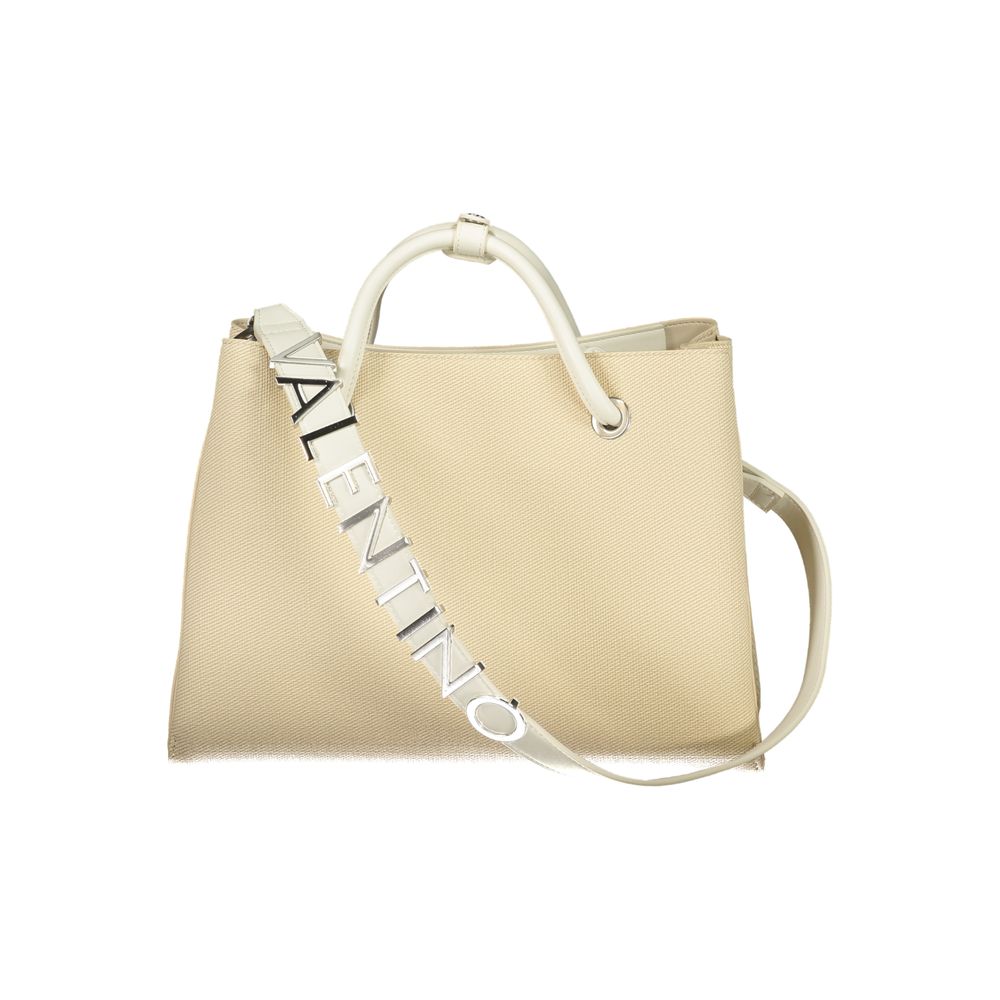 Mario Valentino Beige Polyurethane Damen Handtasche