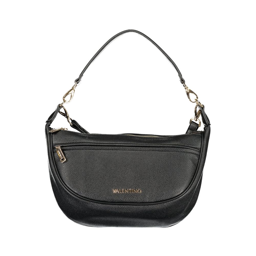 Mario Valentino Schwarze Damenhandtasche aus Polyurethan