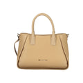 Mario Valentino Beige Polyurethane Damen Handtasche