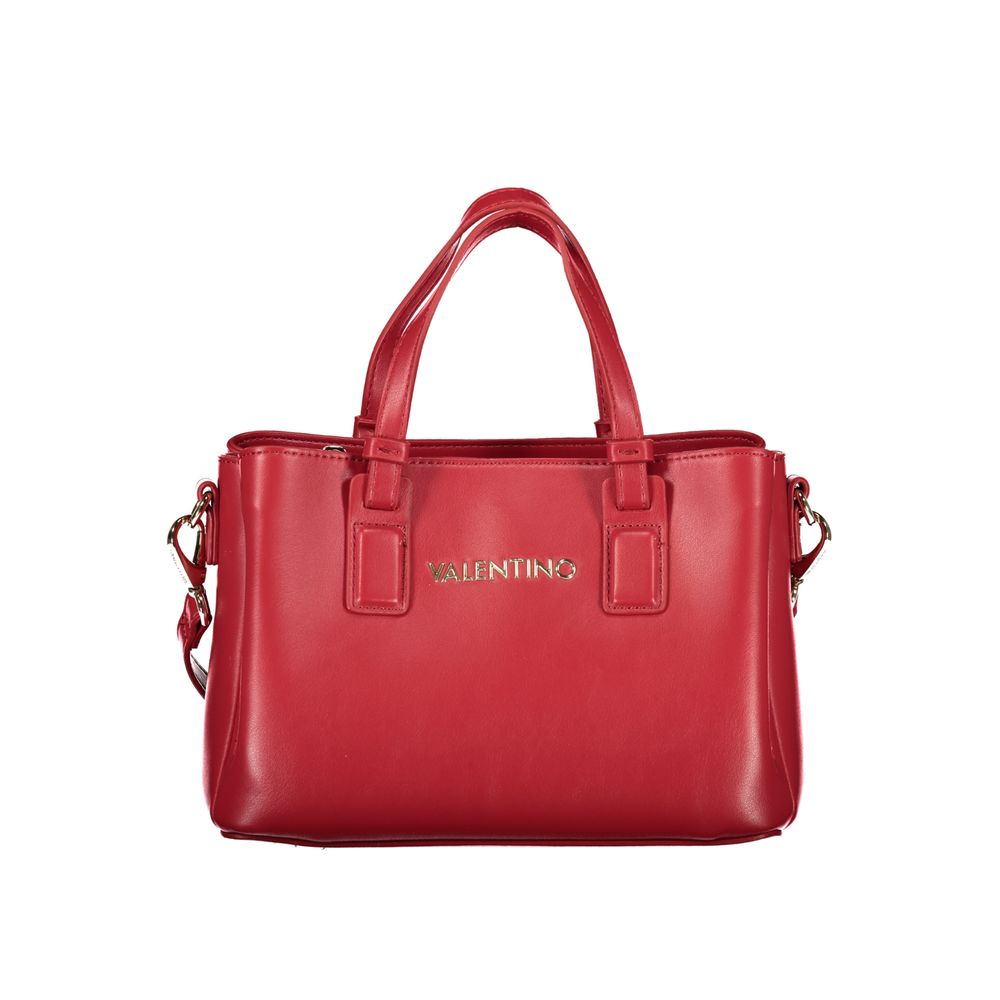 Mario Valentino Rote Damen-Schultertasche aus Polyurethan