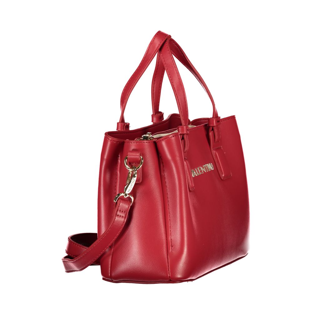 Mario Valentino Rote Damen-Schultertasche aus Polyurethan