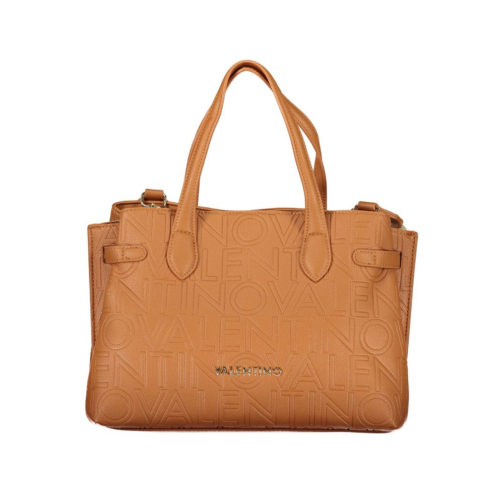 Mario Valentino Damen-Tasche aus braunem Polyurethan