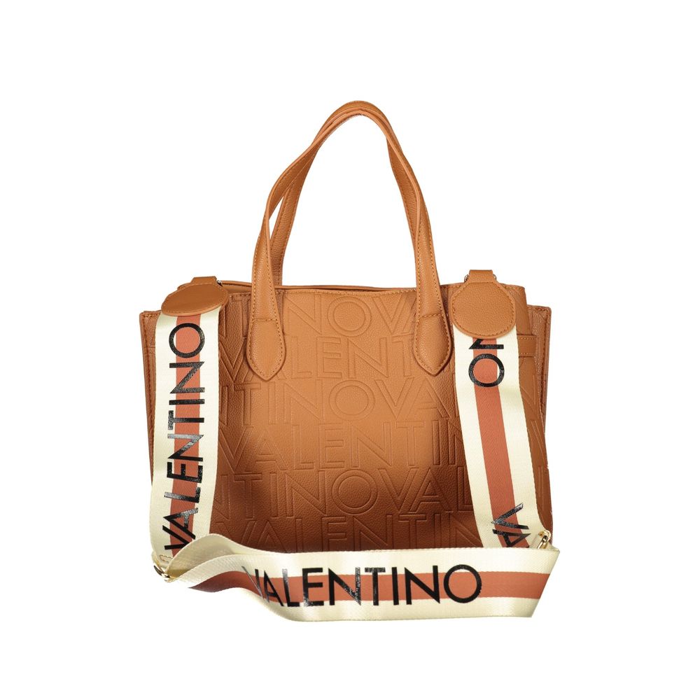 Mario Valentino Damen-Tasche aus braunem Polyurethan