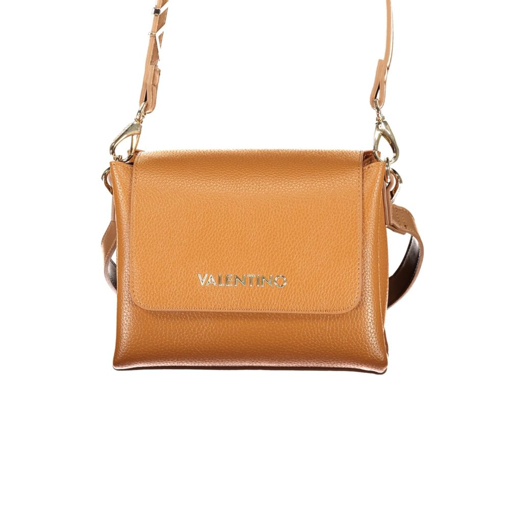 Mario Valentino Braune Damenhandtasche aus Polyurethan