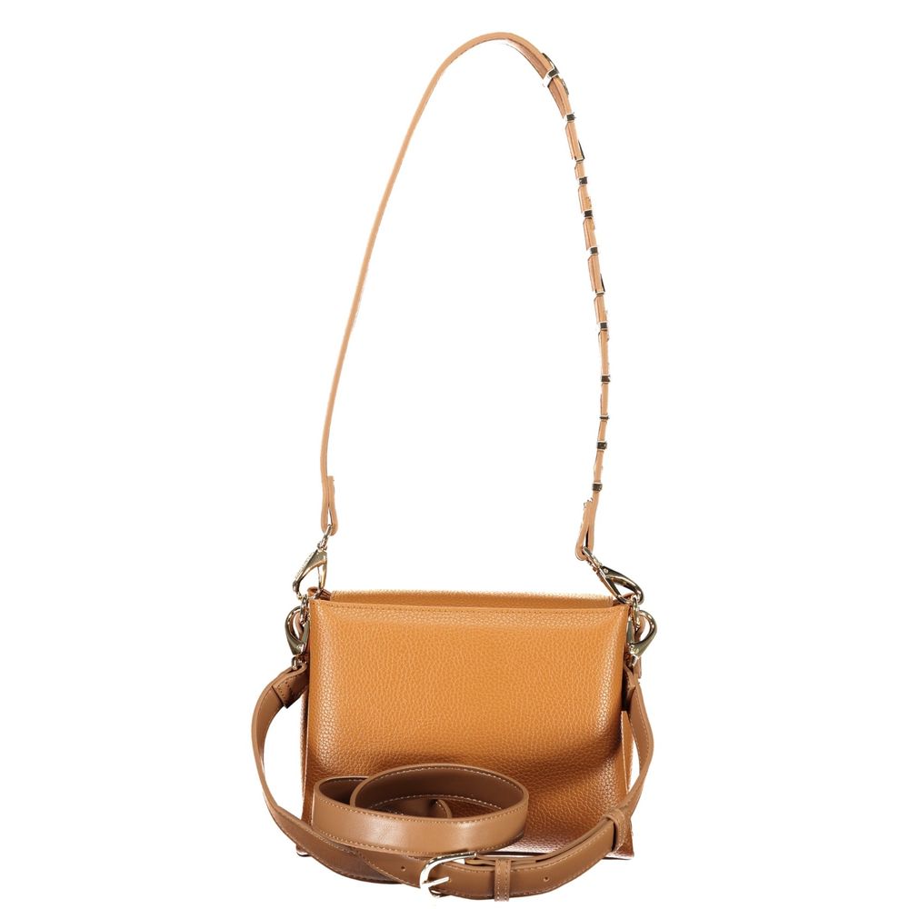 Mario Valentino Braune Damenhandtasche aus Polyurethan
