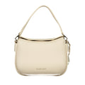 Mario Valentino Beige Damen-Tasche aus Polyurethan mit abnehmbarem Schultergurt