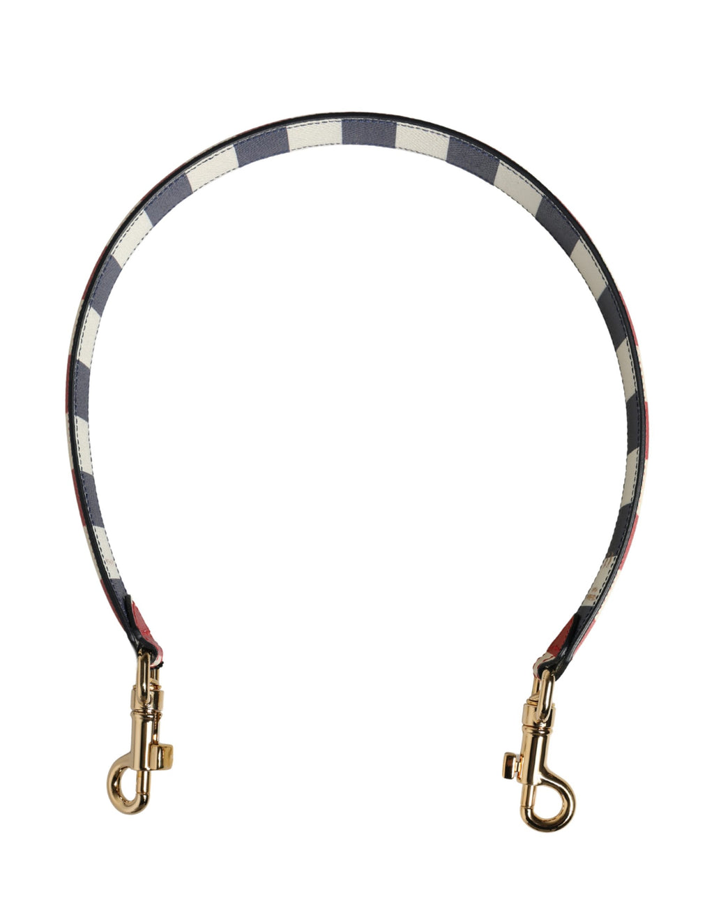 Dolce & Gabbana Schulterriemen aus Leder mit Streifenmuster in Multicolor