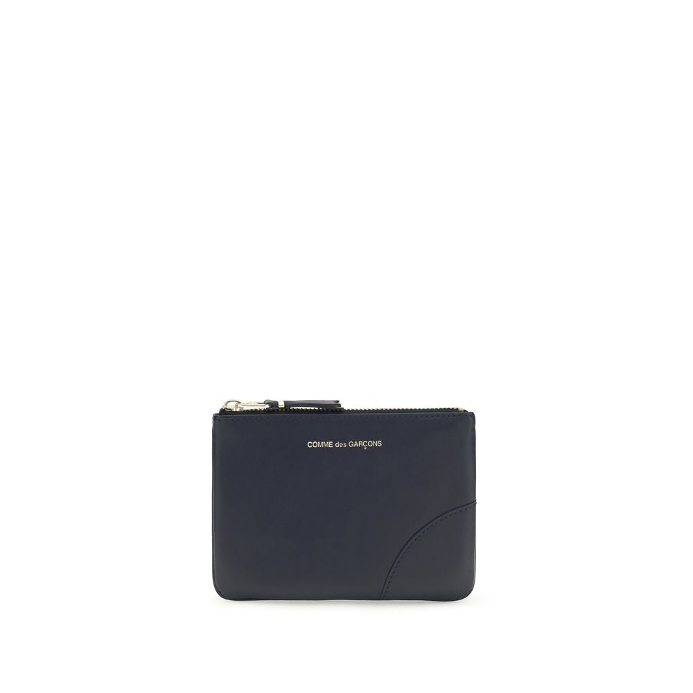 Comme Des Garçons Geldbörse aus blauem Kalbsleder Bos Taurus