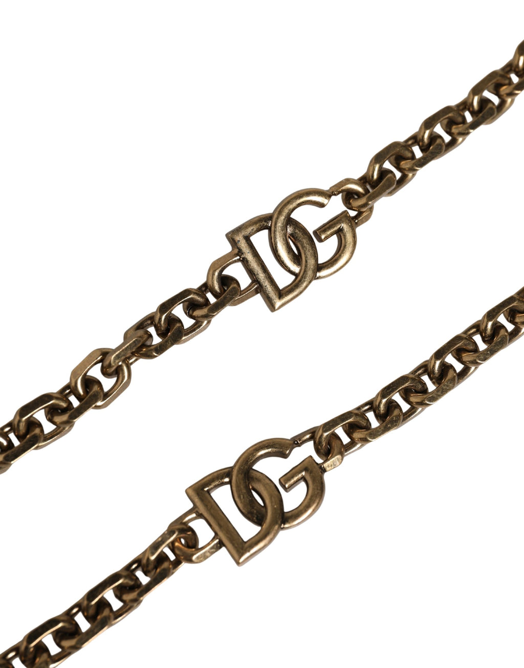 Dolce & Gabbana Schwarzes Leder Goldkette Tasche Accessoire Schulterriemen