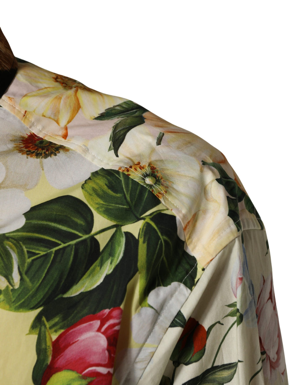 Dolce & Gabbana Hemd mit Multicolor-Blumen-Tierprint und Kragen