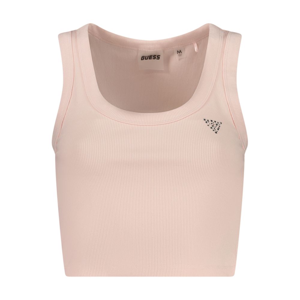 Guess Jeans Rosa Viscose Damen-Top