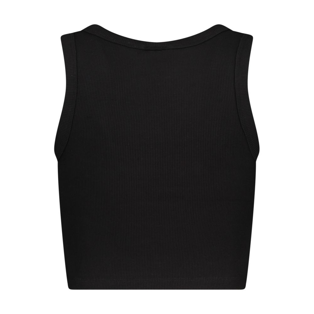 Guess Jeans Schwarzes Viskose-Tank-Top