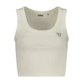 Guess Jeans Weißes Damen-Top aus Viskose