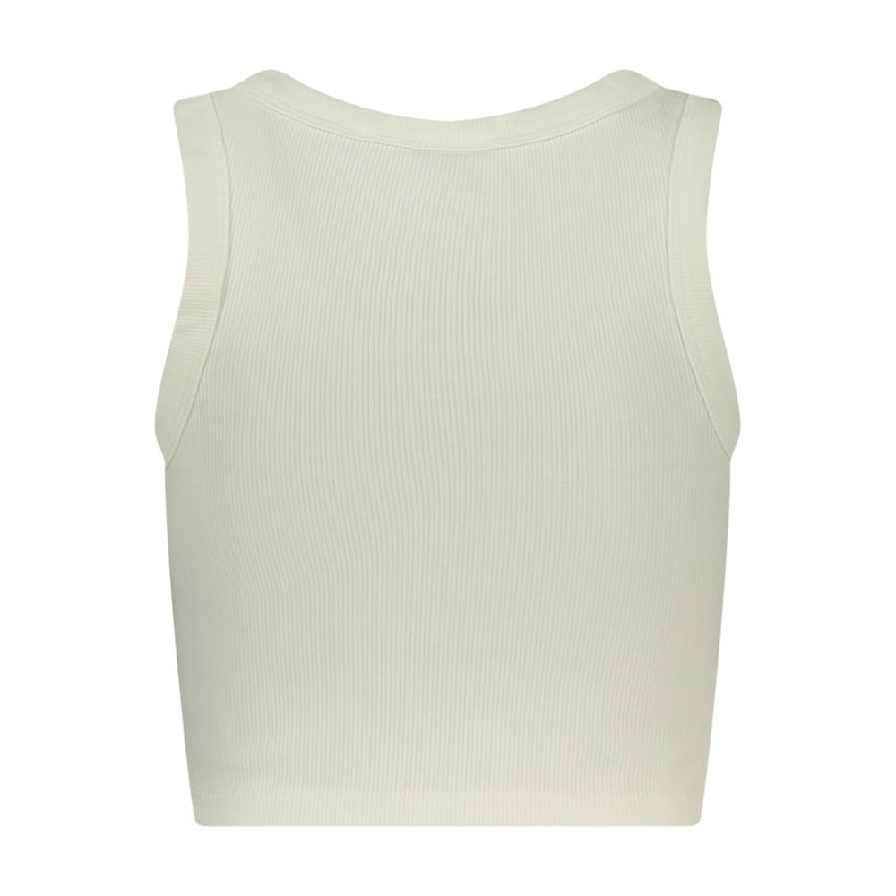 Guess Jeans Weißes Damen-Top aus Viskose