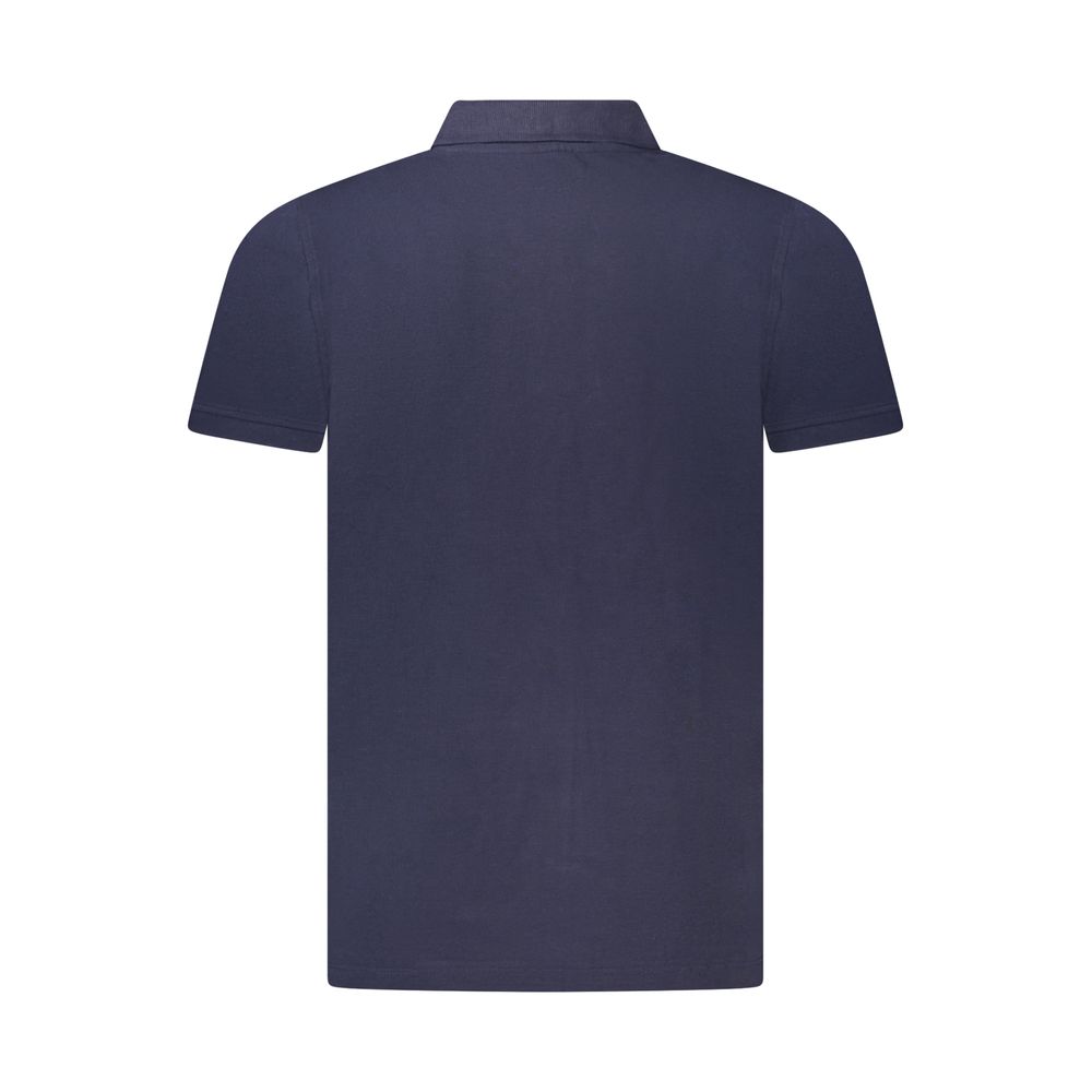 Norway 1963 Blaues Baumwoll-Poloshirt für Herren