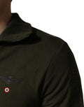 Aeronautica Militare MilitaryGreen HalfZip Sweatshirt Pullover