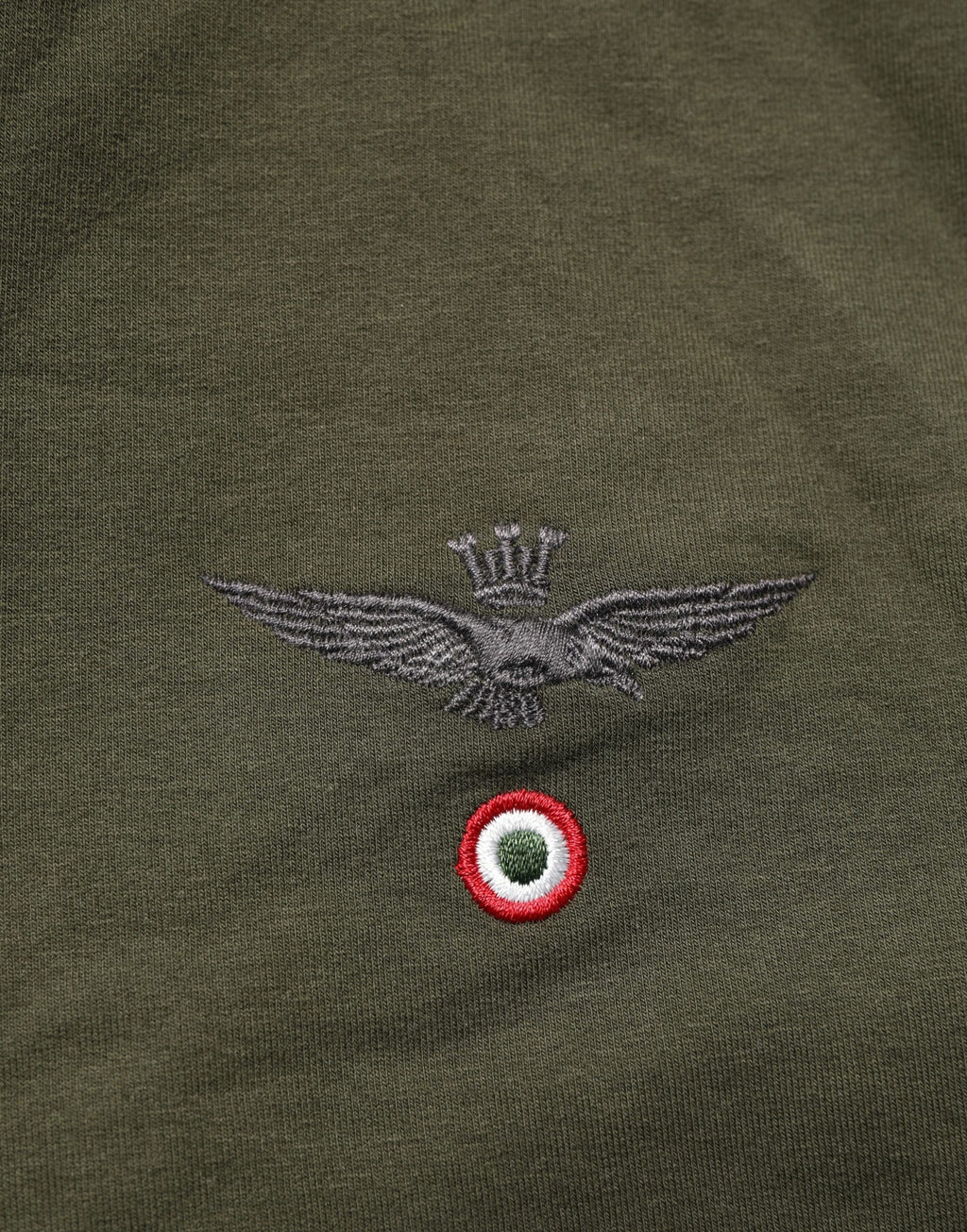 Aeronautica Militare MilitaryGreen HalfZip Sweatshirt Pullover
