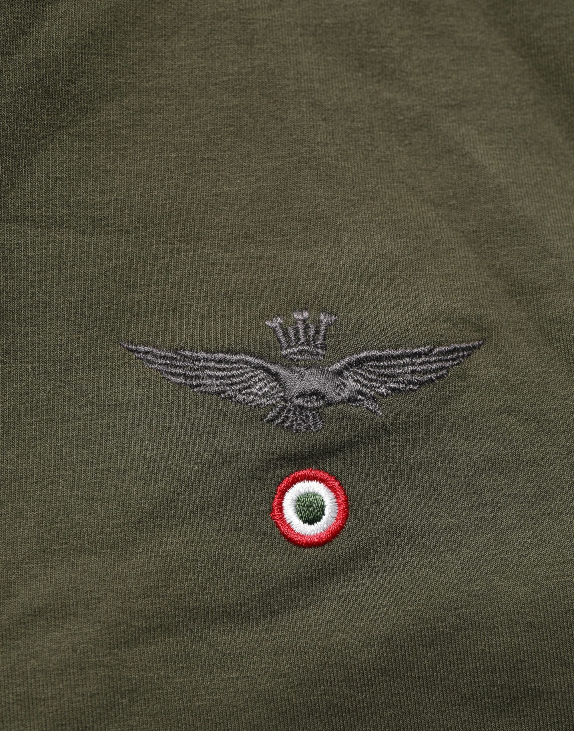 Aeronautica Militare MilitaryGreen HalfZip Sweatshirt Pullover