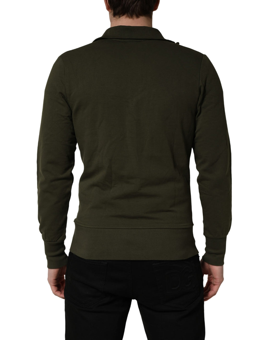 Aeronautica Militare MilitaryGreen HalfZip Sweatshirt Pullover
