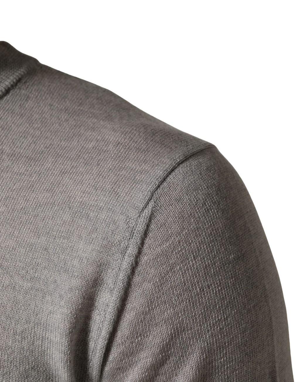 Dolce & Gabbana Grauer Pullover mit Rundhalsausschnitt und langen Ärmeln