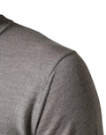 Dolce & Gabbana Grauer Pullover mit Rundhalsausschnitt und langen Ärmeln