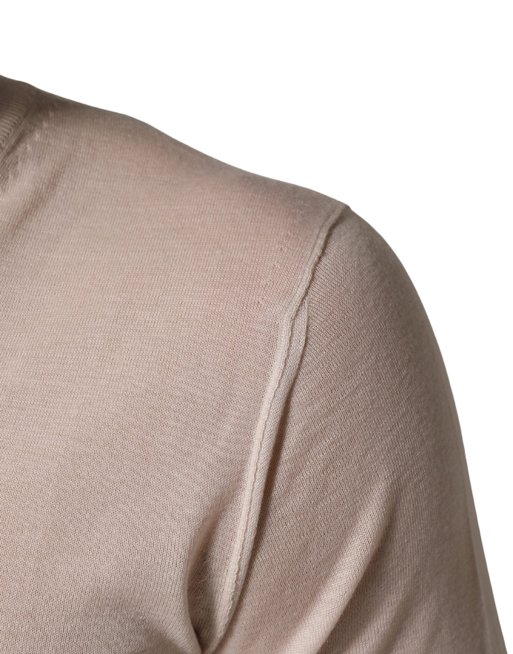 Dolce & Gabbana Beige Kaschmir V-Ausschnitt Herren Pullover Pullover