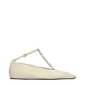 Jil Sander Beige Leder Ballerinas