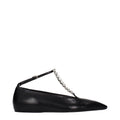 Jil Sander Schwarze Ballerinas aus Leder