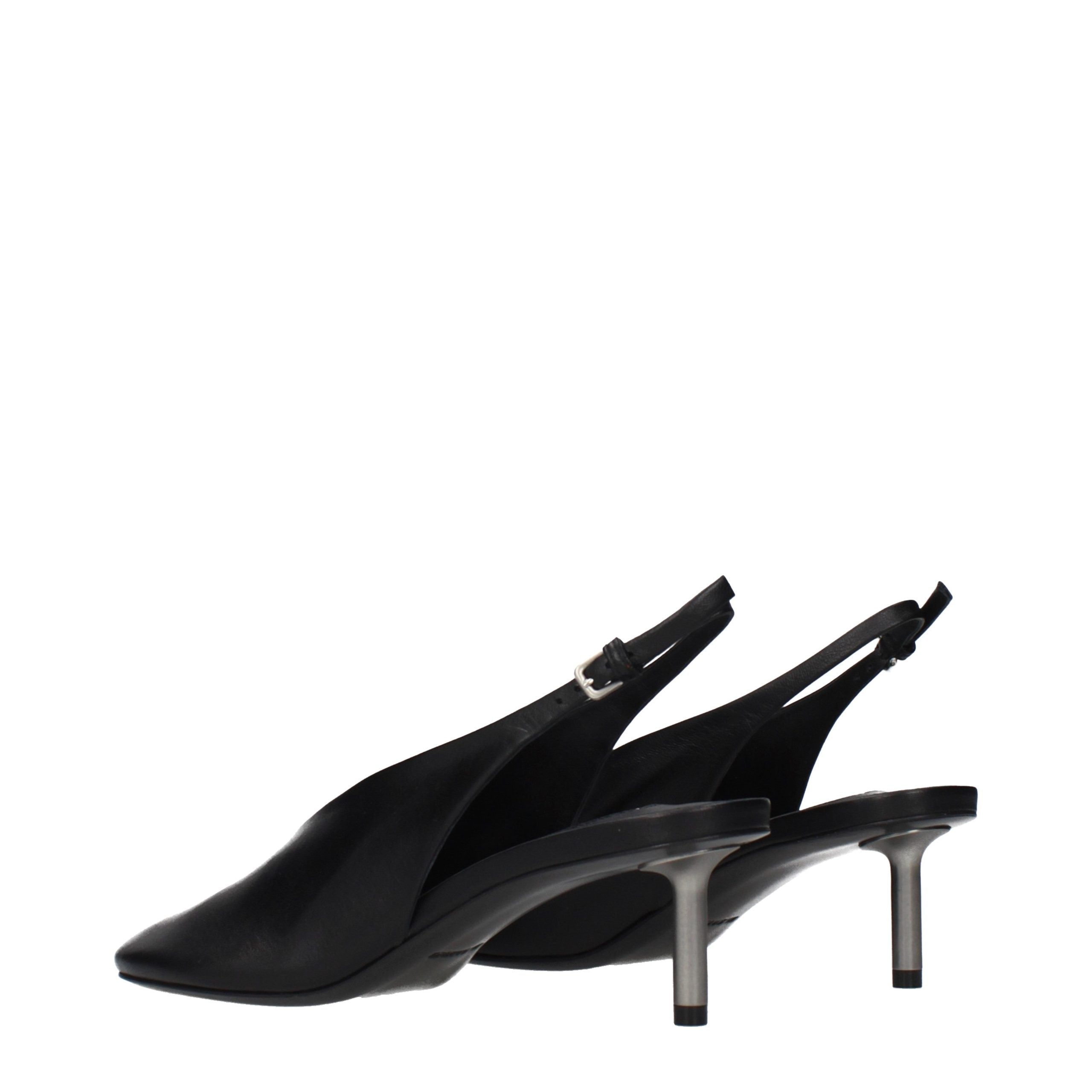 Jil Sander Schwarze Leder Pumps mit hohem Absatz