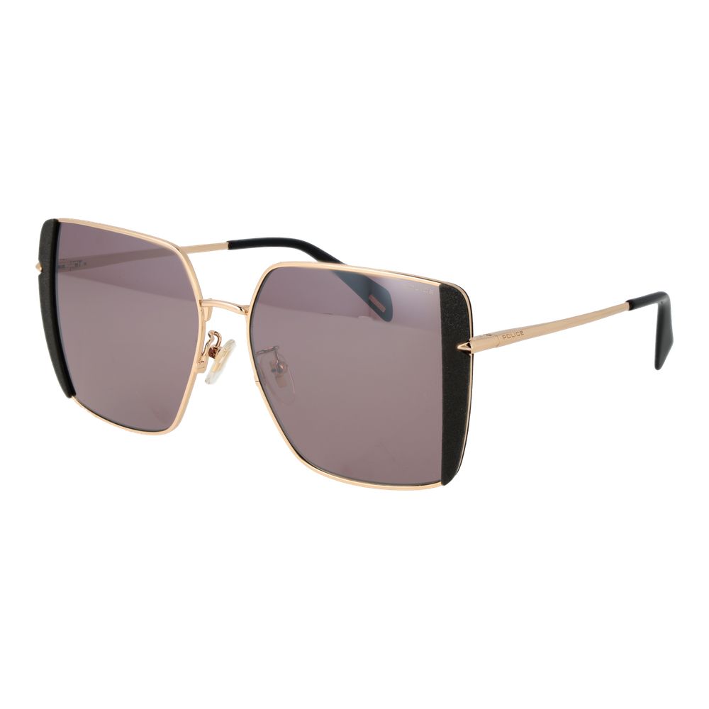 Police Sonnenbrille aus Goldmetall
