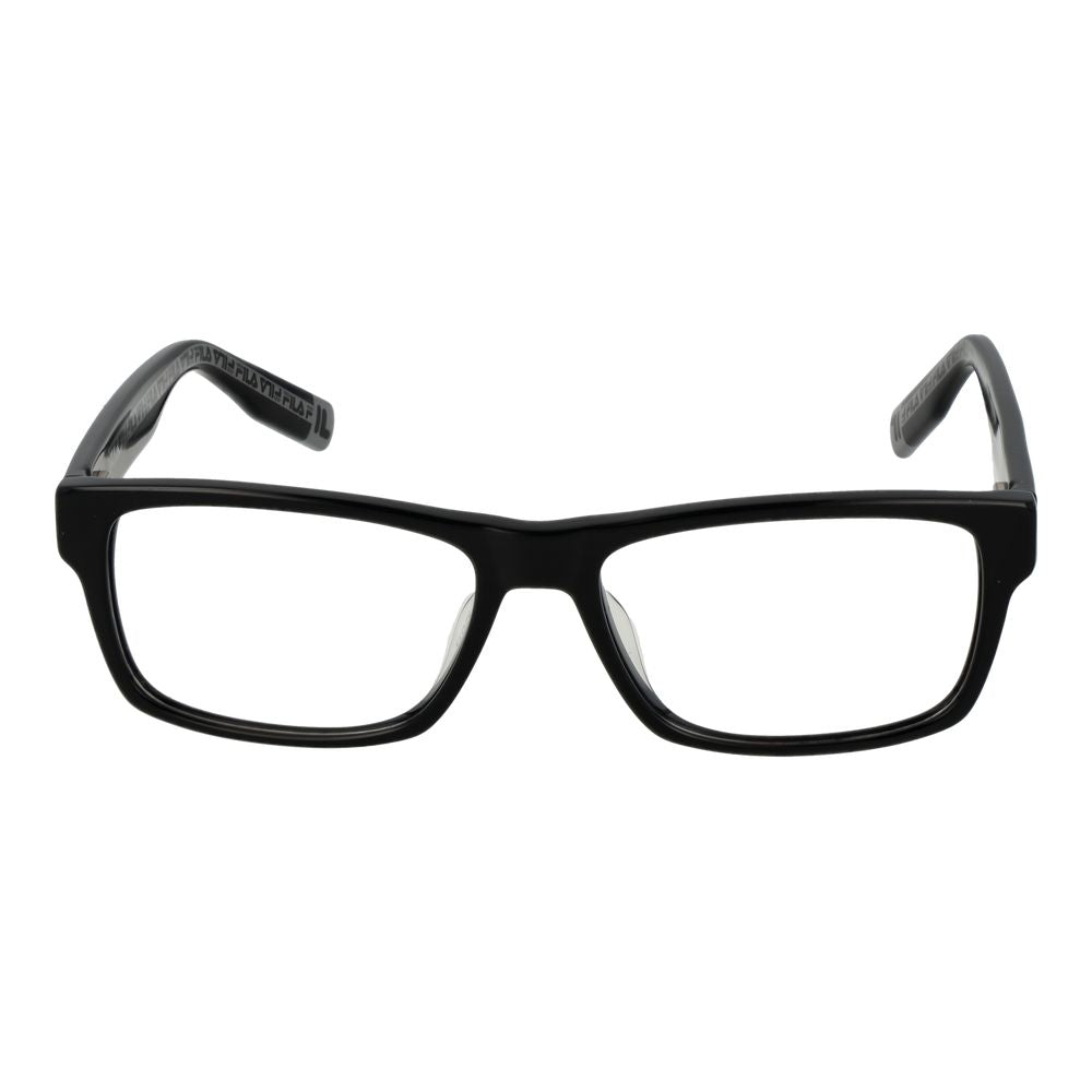 Fila Brille mit schwarzen Cellulose-Acetat-Gestellen