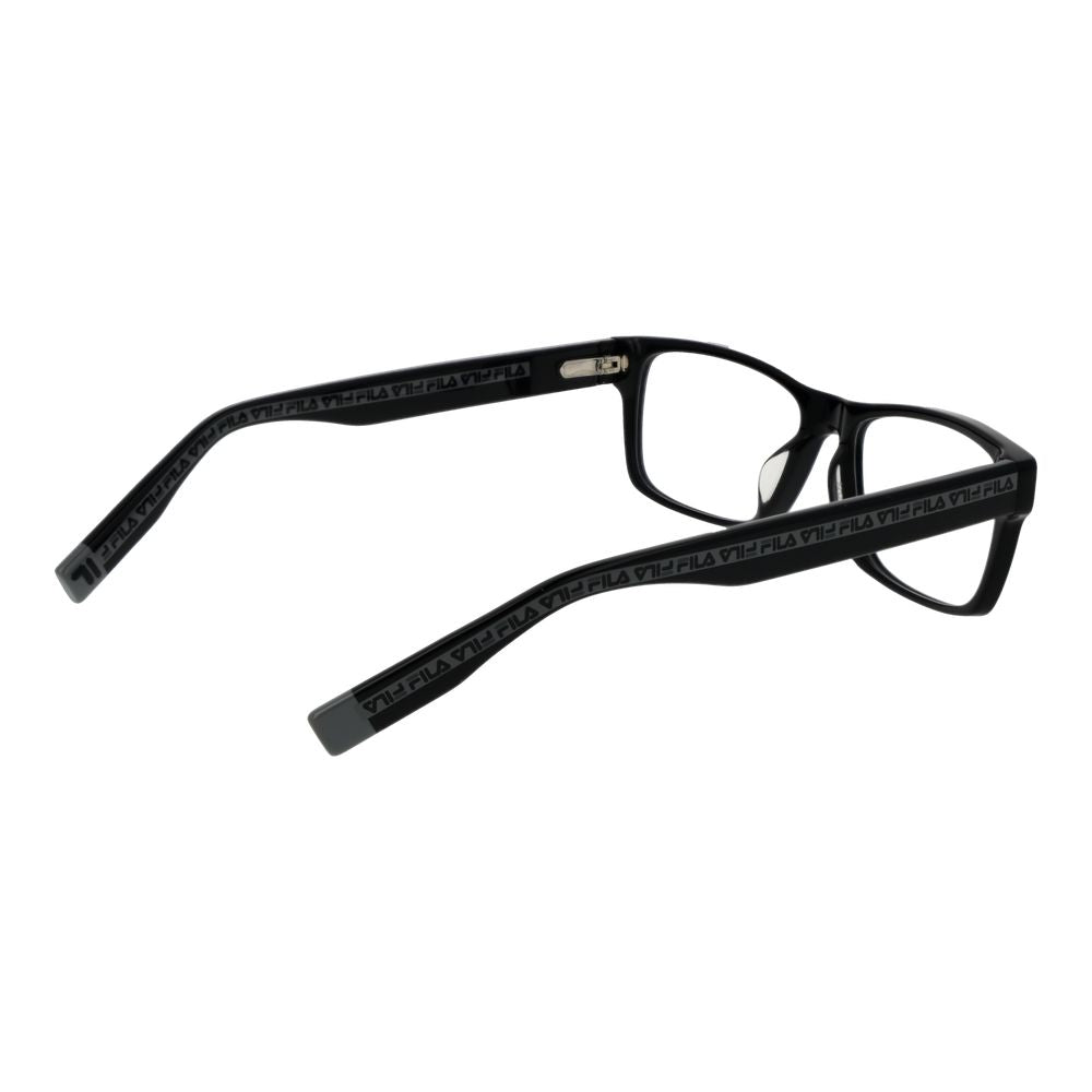 Fila Brille mit schwarzen Cellulose-Acetat-Gestellen