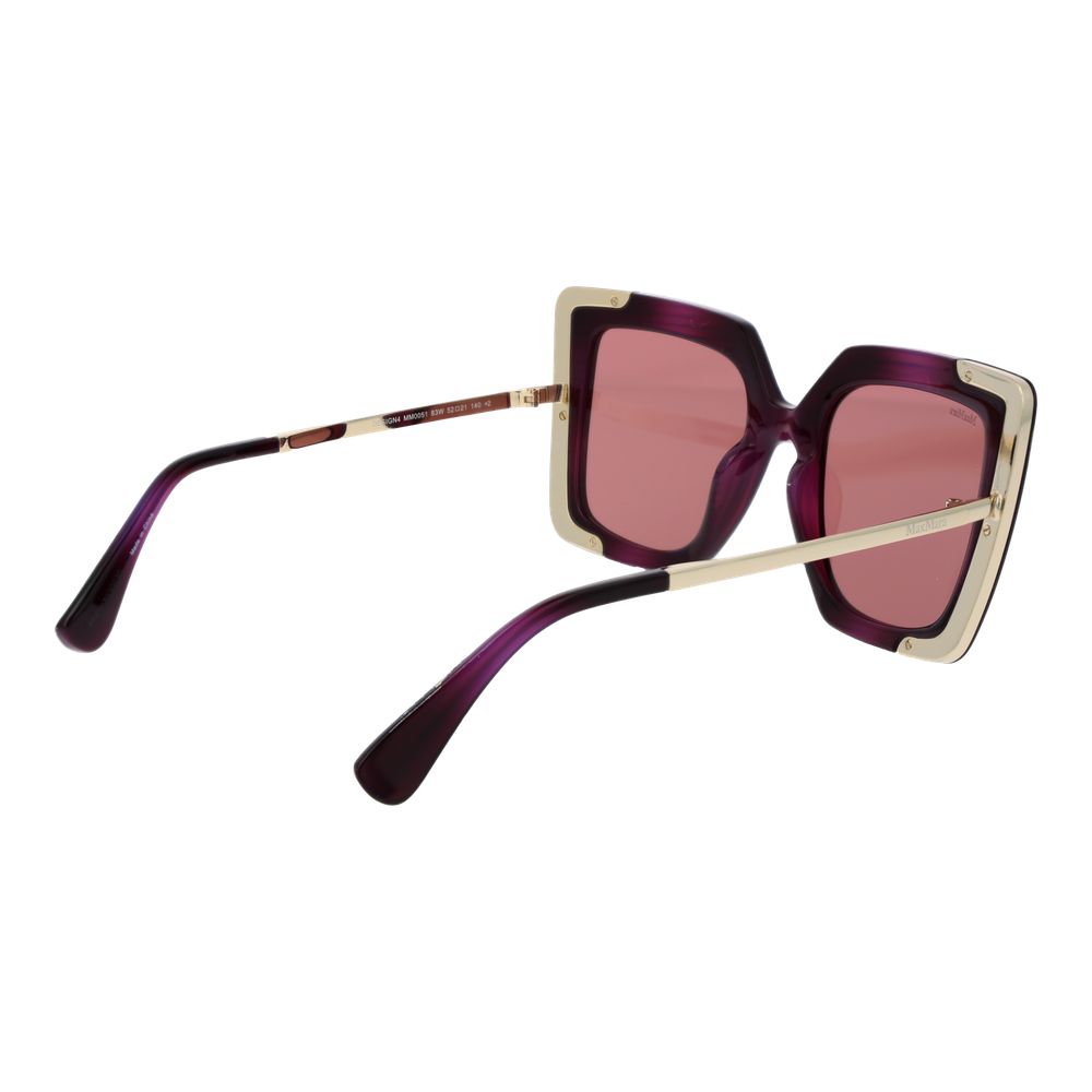Max Mara Violette Sonnenbrille aus Kunststoff